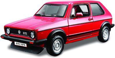 Bburago 18-43205 - Modellauto - VW Golf Mk1 GTI (rot, Maßstab 1:32) Volkswagen