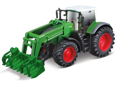 Bburago 18-31635 - Traktor - Fendt 1050 Vario mit Frontgreifer (10cm) Trecker