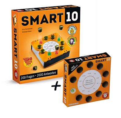 Piatnik - Smart 10 - Das Revolutionäre Quizspiel + Zusatzfragen [BUNDLE] Spiel