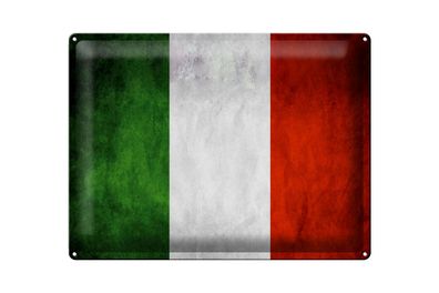 Blechschild Flagge 40x30cm Italien Fahne