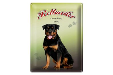 Blechschild Hund 30x40cm Rottweiler Deutschland 1850