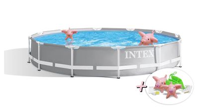 INTEX 26712GN - Prism Frame Pool + GS-Filterpumpe (366x76cm) & Riesenschweinerei