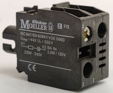 Eaton/Moeller EFR, Lampenfassungsblock für Befehls- und Meldegeräte, 254460