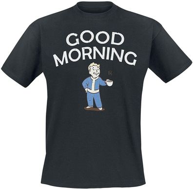 Difuzed - T-Shirt Herren - Fallout »Good Morning« (schwarz) Shirt