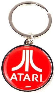 Difuzed - Schlüsselanhänger - Atari Logo (Metall) Anhänger Keychain Gamer gaming