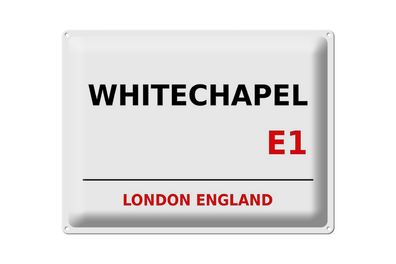 Blechschild London 40x30cm England Whitechapel E1