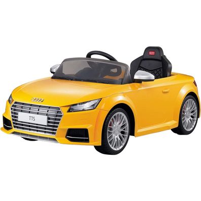 Rastar Ride-On Elektroauto Audi TTS Roadster (gelb) fahrbar für Kinder bis 30kg