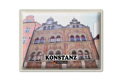 Blechschild Städte Konstanz Rathaus Architektur 40x30cm