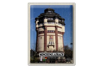 Blechschild Städte Mönchengladbach Neuer Wasserturm 30x40cm