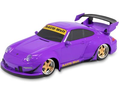 Maisto Tech 82340 Ferngesteuertes Auto Porsche 911 993 RWB (lila, Maßstab 1:24)