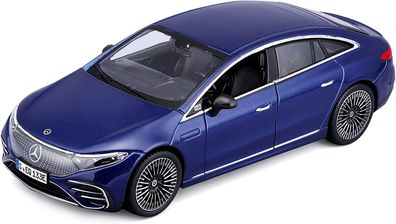 Maisto 32902BL Modellauto Mercedes EQS (blau, Maßstab 1:27) Modell Auto Miniatur