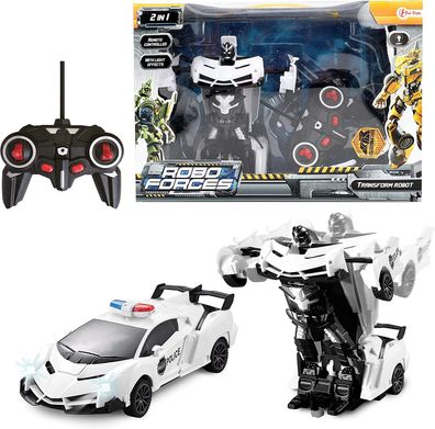 Toi-Toys - Transform Roboter - Robo Forces (mit Licht & Fernsteuerung) Fahrzeug