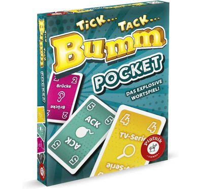 Piatnik - Tick Tack Bumm Pocket Gesellschaftsspiel Spiel Kartenspiel Kompakt