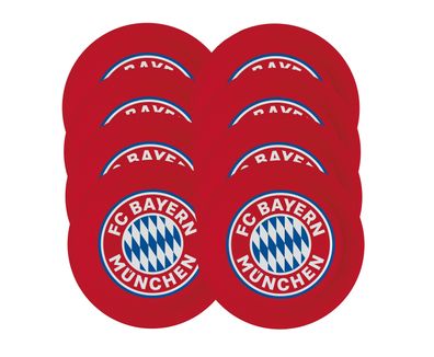 Amscan 9906506 - FC Bayern München Pappteller (8 Stück, 23cm) Teller Partyteller