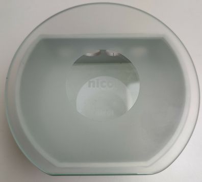 Nicol Zahnbürstenhalter "Circle" Aluminium/satiniertes Glas 2342120