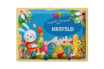 Blechschild Ostern Ostergrüße 40x30cm Krefeld Geschenk