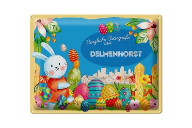 Blechschild Ostern Ostergrüße 40x30cm Delmenhorst Geschenk