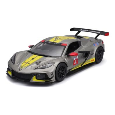 Bburago 18-28024 - Modellauto - Chevrolet Corvette C8R '20 (grau, Maßstab 1:24)