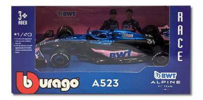 Bburago 18-38072O Modellauto F1 Renault Alpine A523' 23 #31 Ocon (Maßstab 1:43)