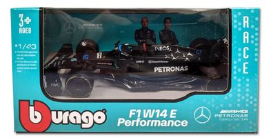 Bburago 18-38080R - Modellauto F1 Mercedes AMG W14 '23 #63 Russel (Maßstab 1:43)