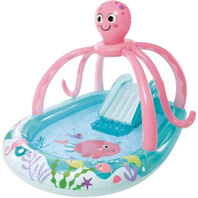 INTEX 56138NP Playcenter Friendly Octopus 234x183x15cm Planschbecken mit Rutsche