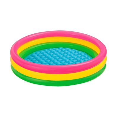 INTEX 57412NP - Planschbecken - Sunset Glow Baby Pool 3-Ring (114x25cm) Babypool