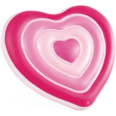 INTEX 58727EU Schwimminsel Sweetheart 155x135x25cm Herz Luftmatratze aufblasbar