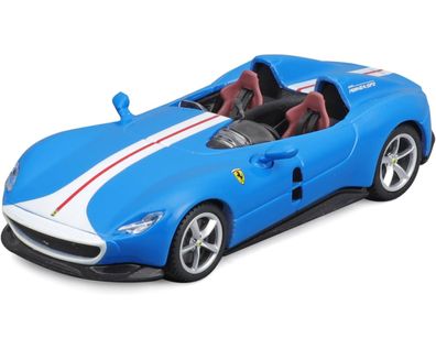 Bburago 18-36913 - Modellauto Ferrari Monza SP2 (blau, Maßstab 1:43) Modell Auto