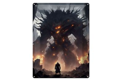 Blechschild 12x18cm Endboss Erwachter Seelen
