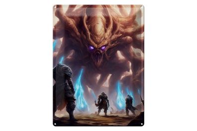 Blechschild 12x18cm Dungeonboss Seelenfresser Zecke