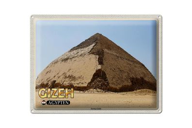 Blechschild Reise 40x30cm Gizeh Ägypten Knickpyramide