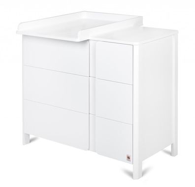 Furnlux Wickeltisch Classic Weiss 105cm