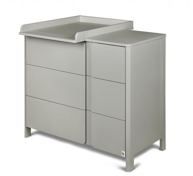 Furnlux Wickeltisch Classic Grau 105cm