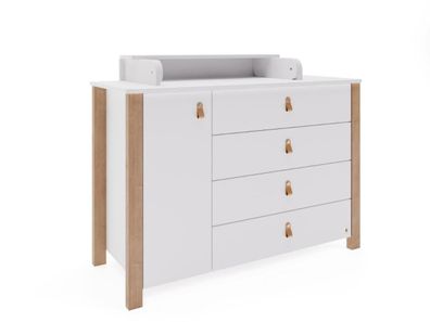 Furnlux Wickeltisch Etude Weiss 50cm