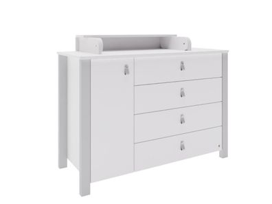 Furnlux Wickeltisch Etude Grau 50cm