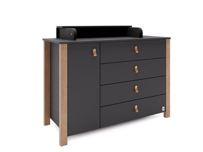 Furnlux Wickeltisch Etude Schwarz 50cm