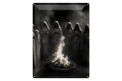 Blechschild 12x18cm Treffen der Schatten
