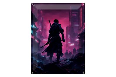 Blechschild 12x18cm Ausgesetzter von Synthopolis-City