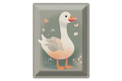 Blechschild 12x18cm Gustav die Gans