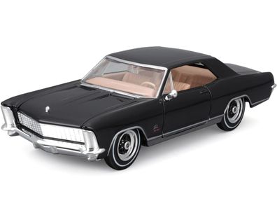 Maisto 31214 - Modellauto - Buick Riviera (schwarz, Maßstab 1:24) Modell Auto