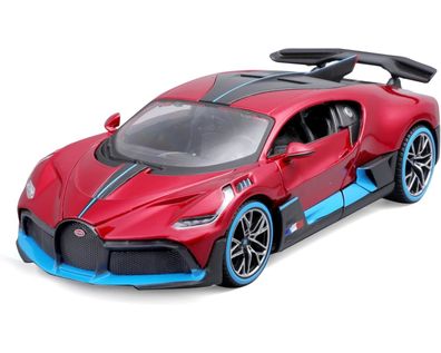 Maisto 31526 Modellauto Bugatti Divo (rot, Maßstab 1:24) Modell Auto Miniatur