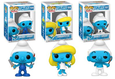 Funko Pop! Die Schlümpfe 3er Set Schlumpfine, Handyschlumpf, Eitelkeitsschlumpf