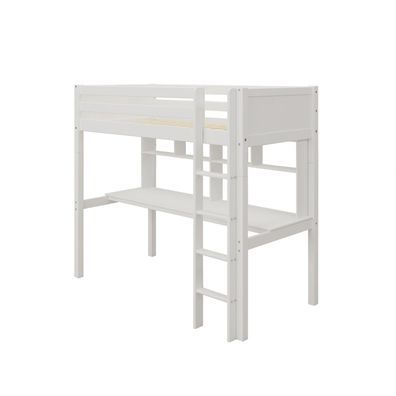 Furnlux Hochbett Nordic Romantic Weiß 90x200cm