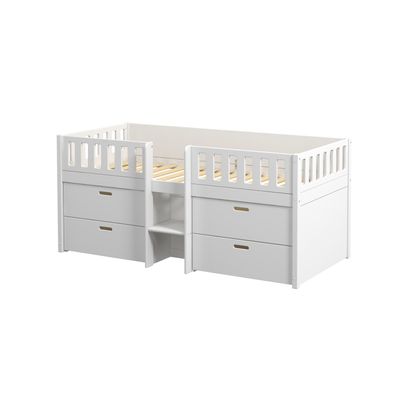 Furnlux Kinder-einzelbett Viggo Weiß 90x200cm
