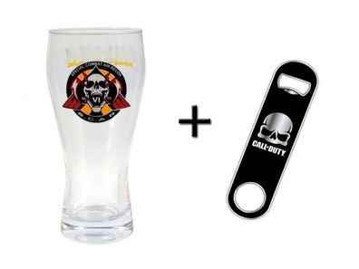 Call of Duty Bierglas (300ml) Glas Tumbler 0,3 Liter + Flaschenöffner