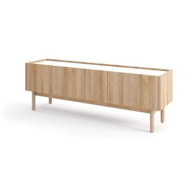 Furnlux Fernsehtisch Boho Beige & Weiss 144cm