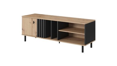 Furnlux Fernsehtisch Madis Beige & Schwarz 139cm