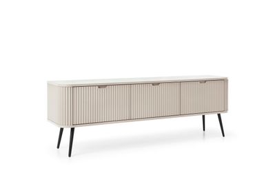 Furnlux Fernsehtisch Zova Beige & Schwarz 168cm