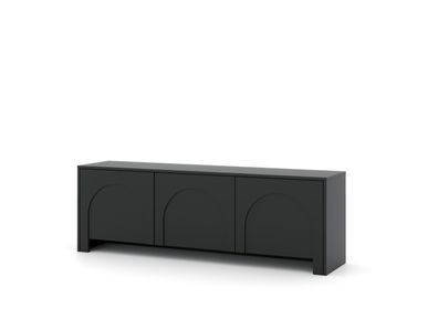 Furnlux Fernsehtisch Arco Schwarz 204cm