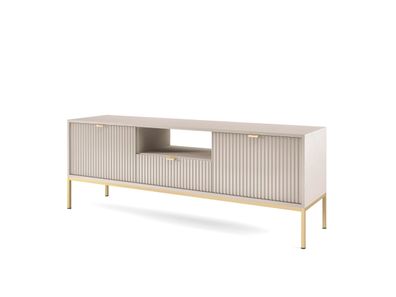 Furnlux Fernsehtisch Avon Beige & Gold 154cm